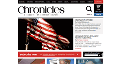 Desktop Screenshot of chroniclesmagazine.org